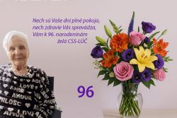 Nečakané prekvapenie k vzácnemu jubileu - p. Tučková 96 rokov